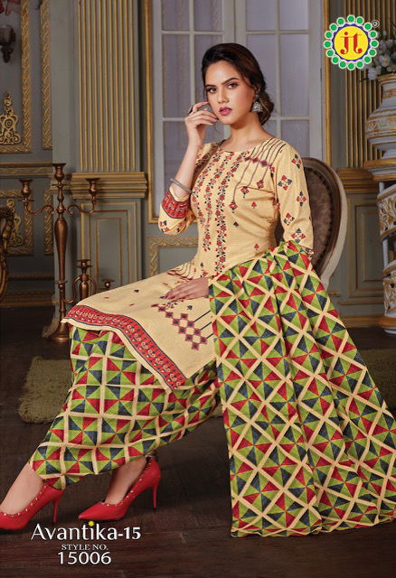 Jt Avantika 15 Printed Cotton Casual Daily Wear Dress Material Collection